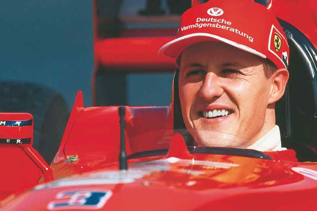 Michael Schumacher a bordo della Ferrari