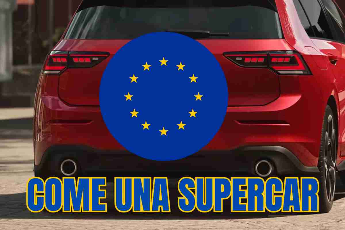 volkswagen golf gti bandiera europa