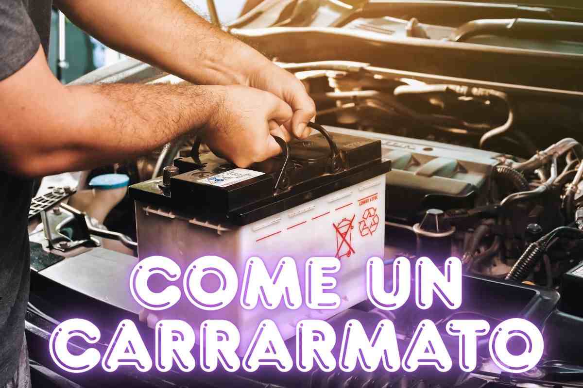 Carrarmato novità batteria auto