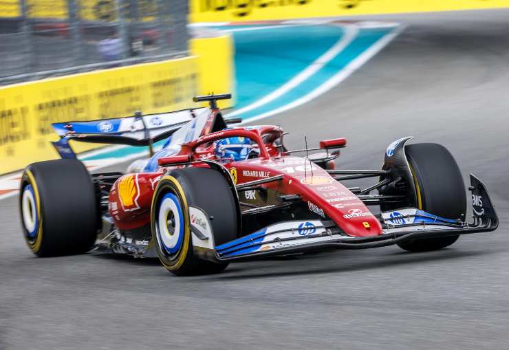 Charles Leclerc Ferrari F1 Piastri Miami Sprint Race