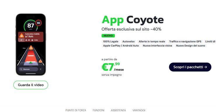 Auto app Coyote autovelox download
