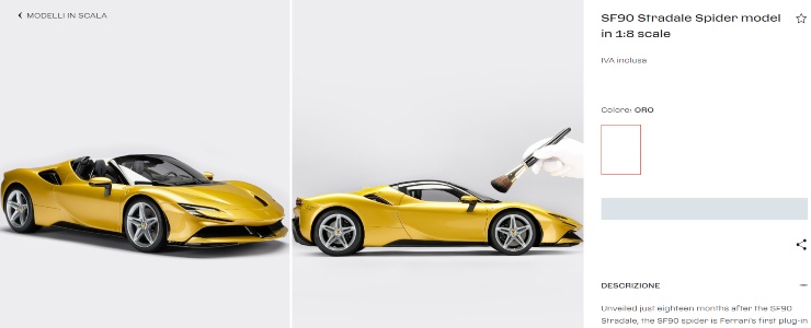 Ferrari SF90 Stradale Modello 14 mila euro