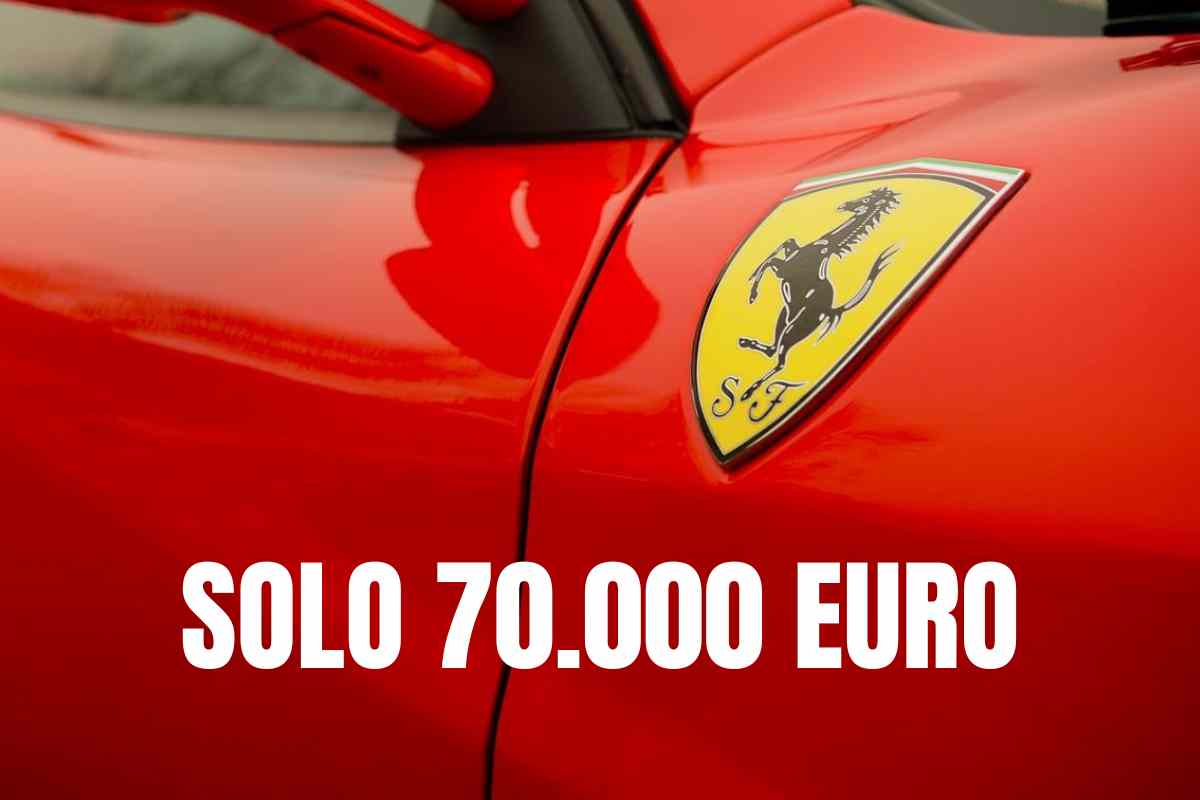 auto ferrari logo fiancata