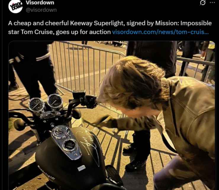 Moto low cost Tom Cruise Keeway Superlight 125