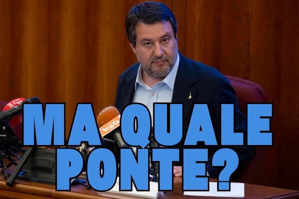 Matteo Salvini Ponte Stretto congressi Eur Roma