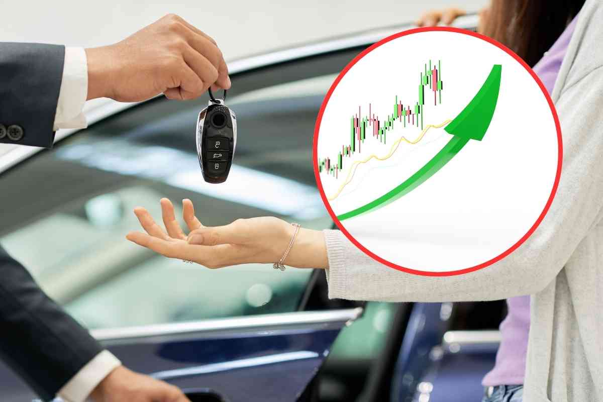 auto prezzo rialzo
