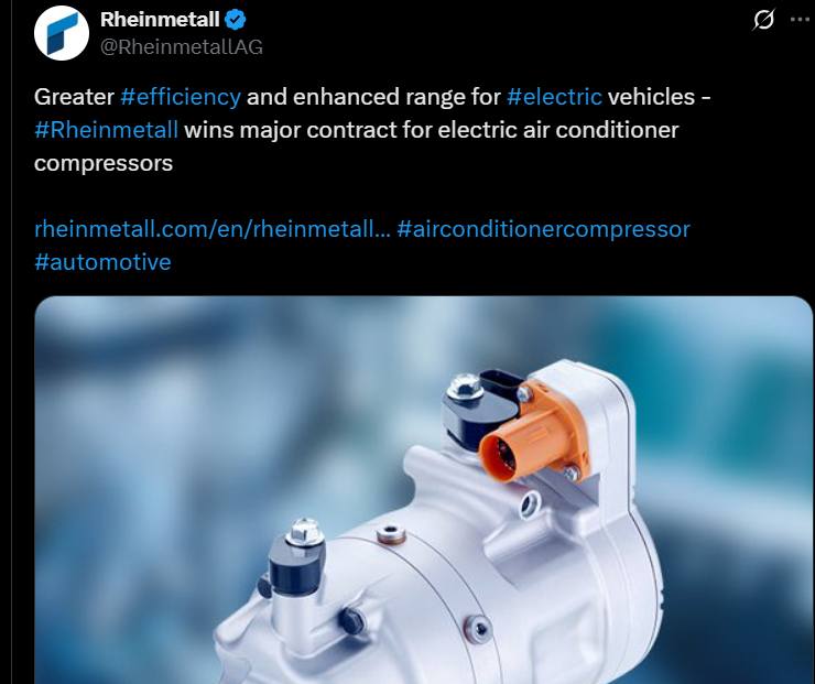 Rheinmetall auto elettrica ricarica marciapiede