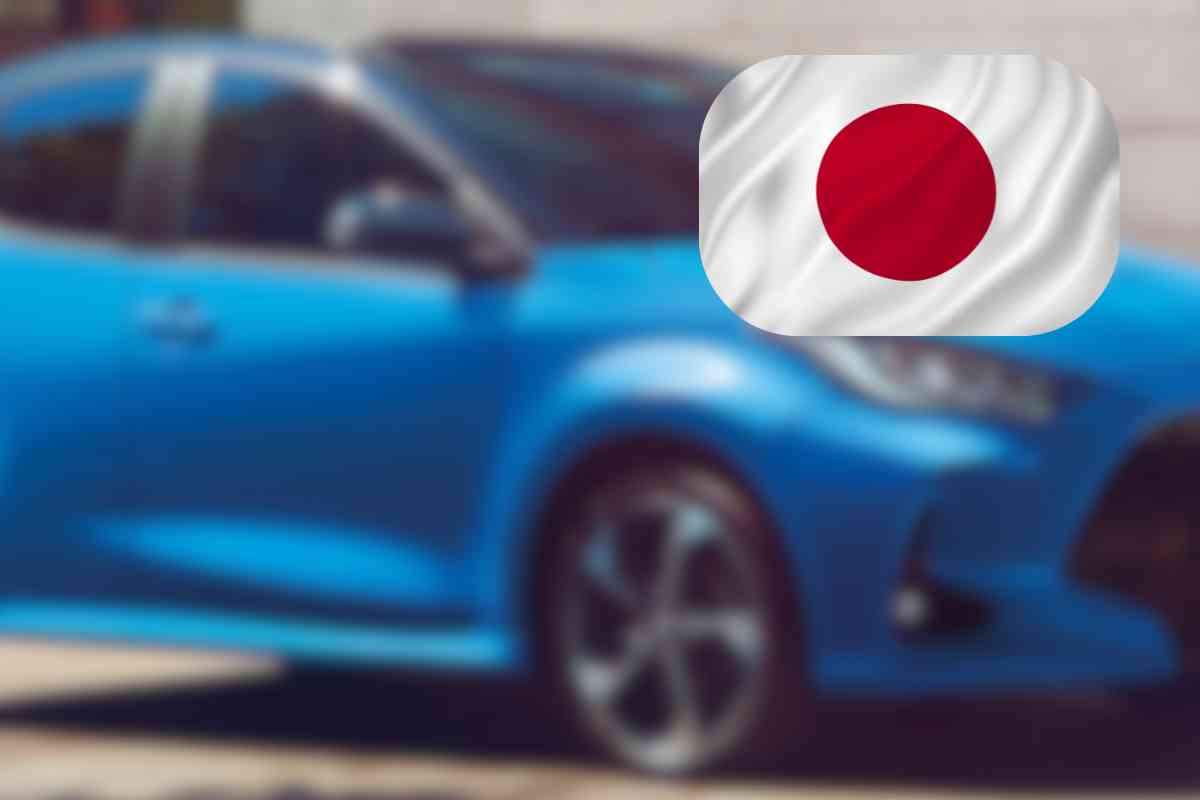 toyota yaris bandiera giapponese