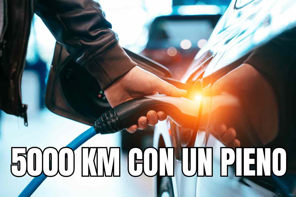 5.000 km con un pieno auto elettrica