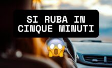Auto rubata in cinque minuti: ecco come
