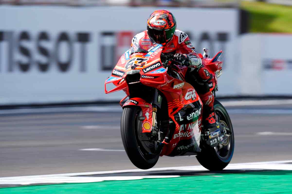 Pecco Bagnaia in pista