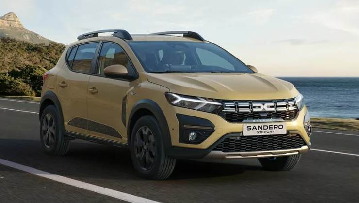 La Dacia Sandero Stepway in strada