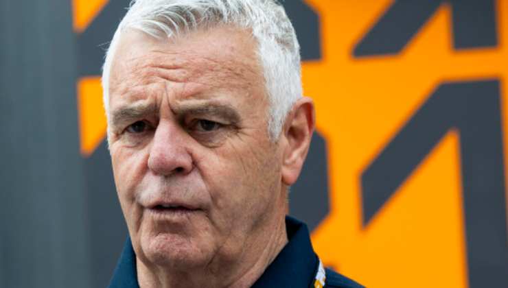 Primo piano di Derek Warwick