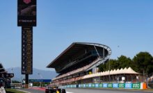 La Red Bull Formula 1 di Verstappen sul circuito del Montmelo