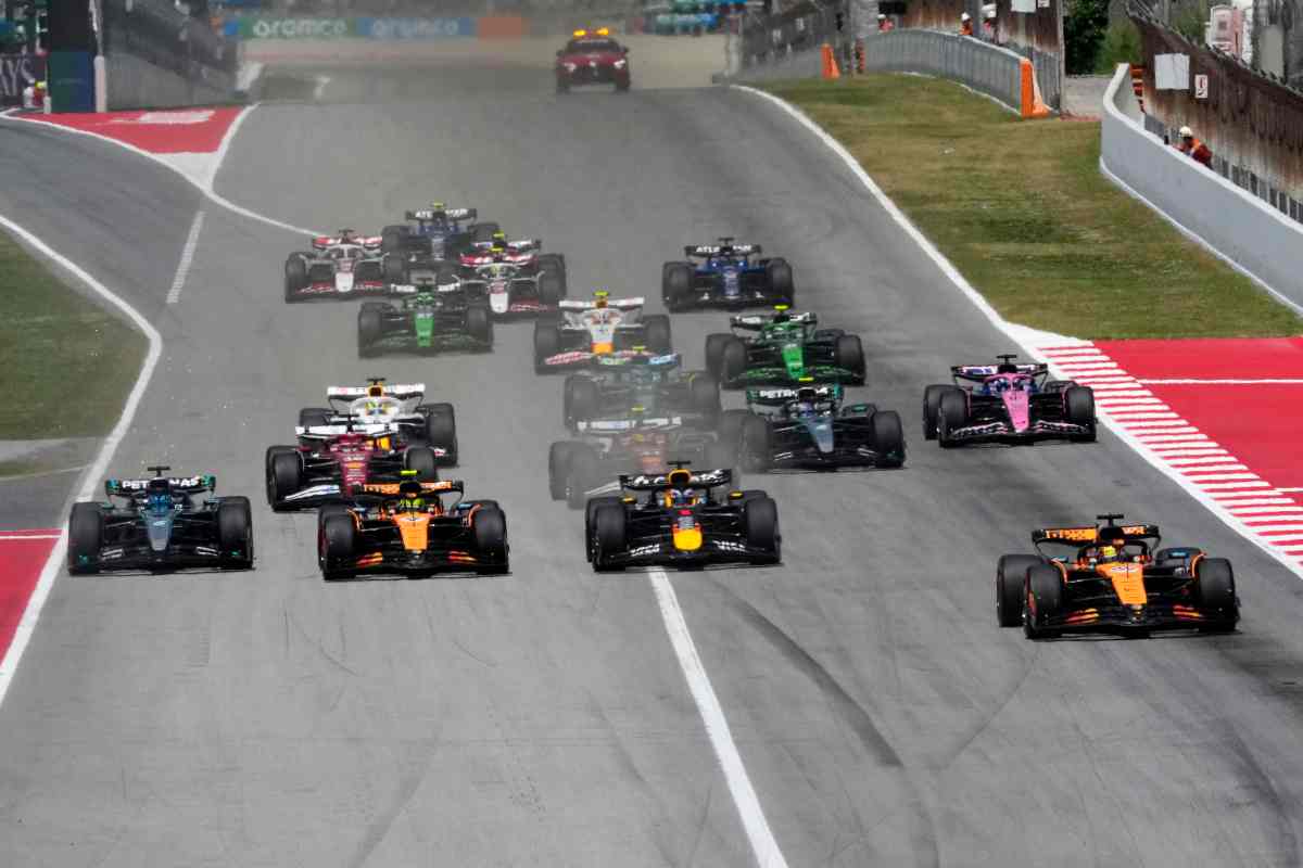 La partenza di un GP di Formula 1