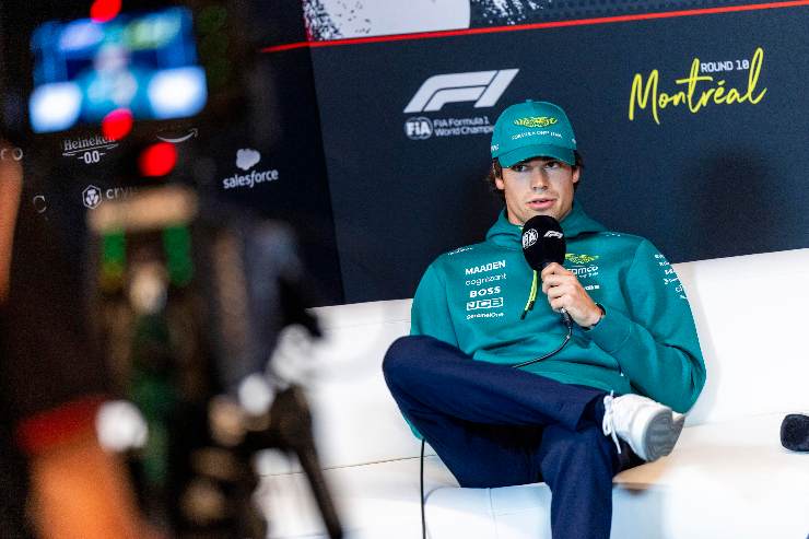 Lance Stroll in conferenza stampa