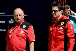 Leclerc nei box con Vasseur