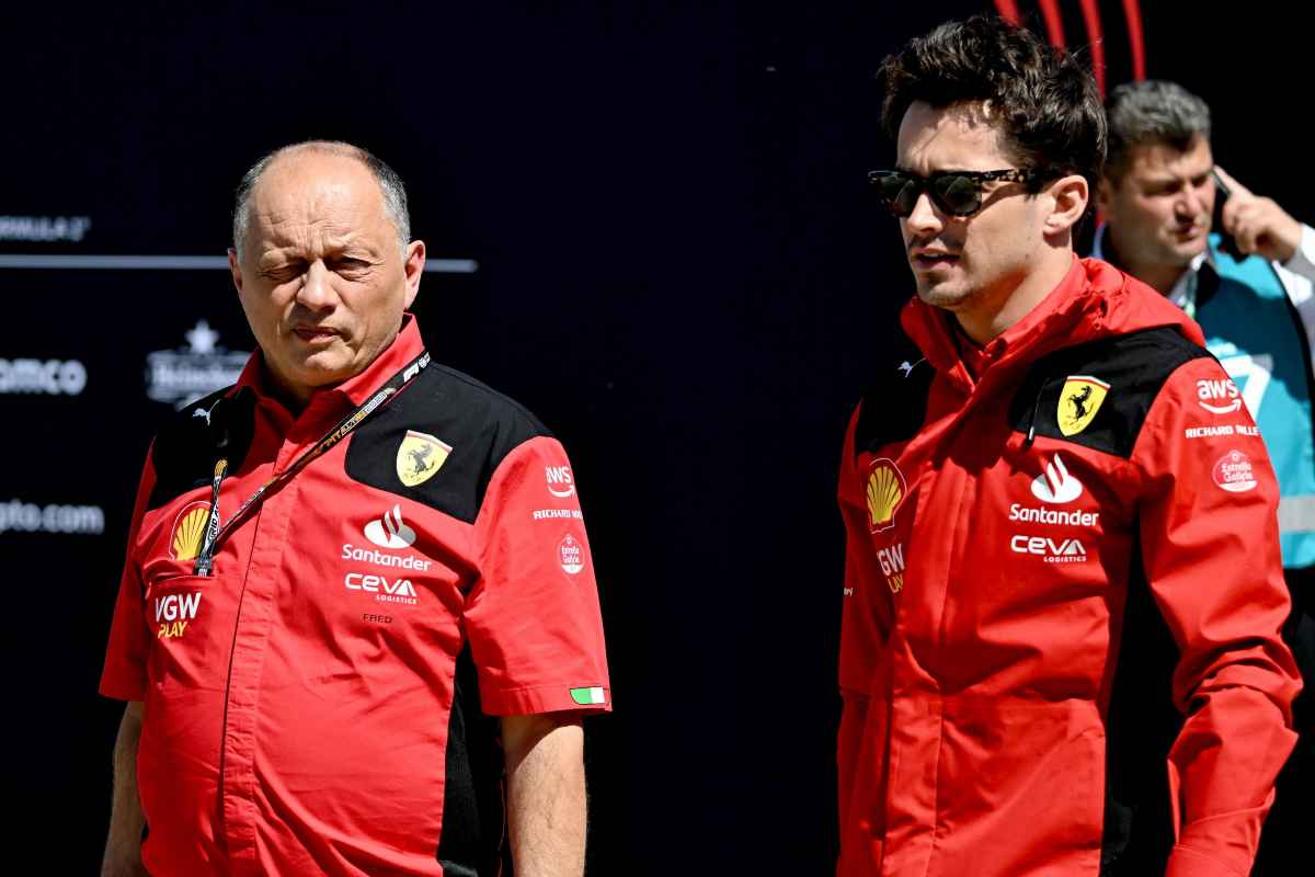 Leclerc nei box con Vasseur