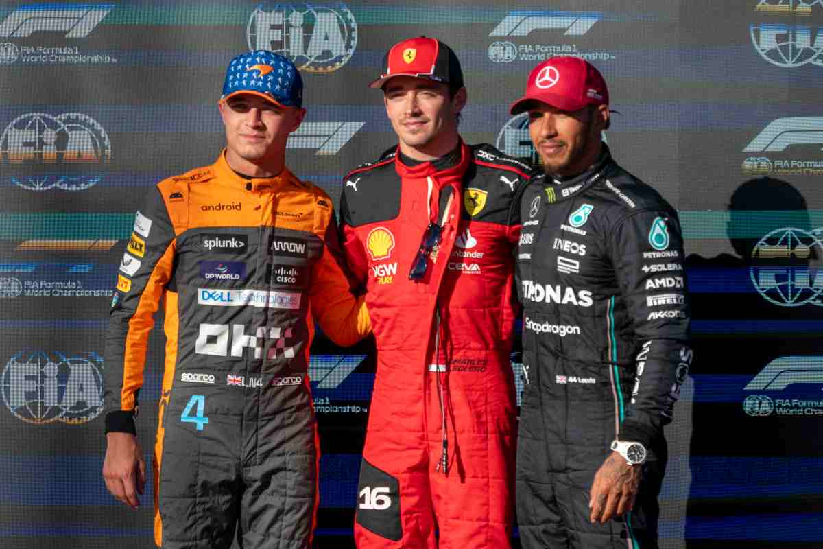 Norris, Leclerc e Hamilton premiati