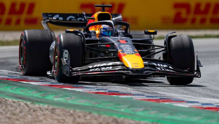 Max Verstappen alla guida della Red Bull
