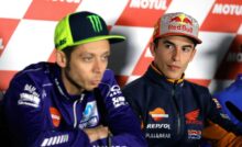 Valentino Rossi e Marc Marquez in conferenza