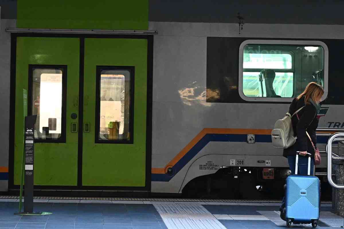 Treno fermo in stazione