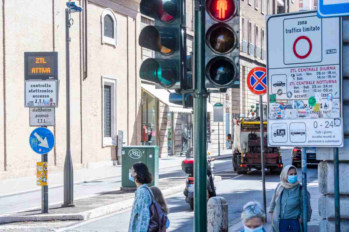 Una ZTL attiva a Roma
