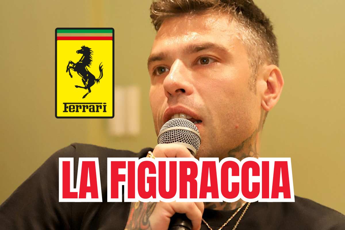Fedez figuraccia Ferrari