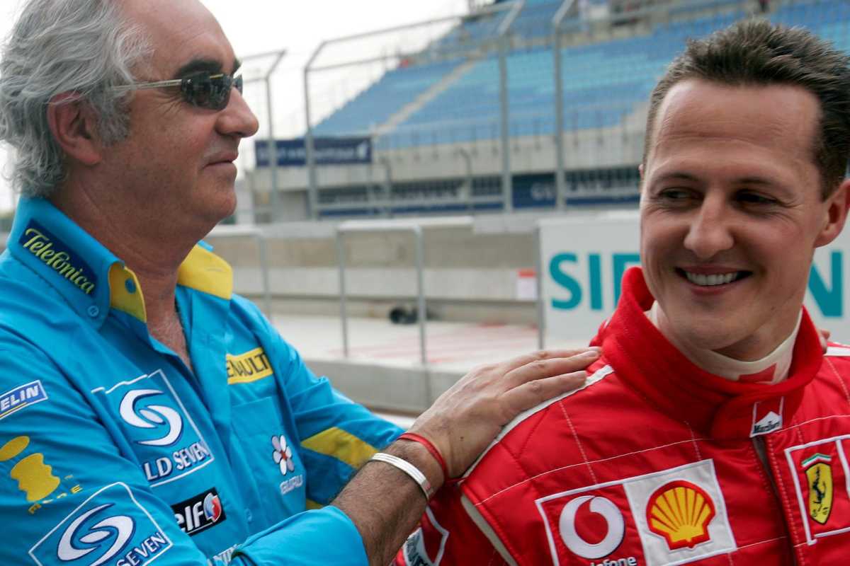 Briatore Schumacher F1 lacrime Benetton Ferrari