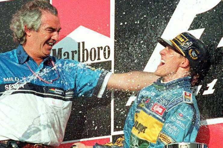 Briatore Schumacher F1 lacrime Benetton Ferrari