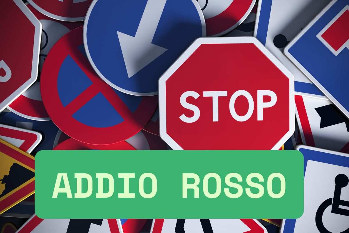 Cartelli stradali stop rosso verde