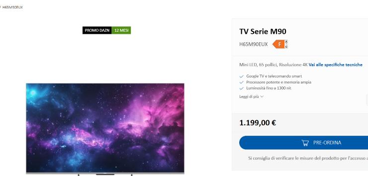 Haier TV Dazn gratis occasione