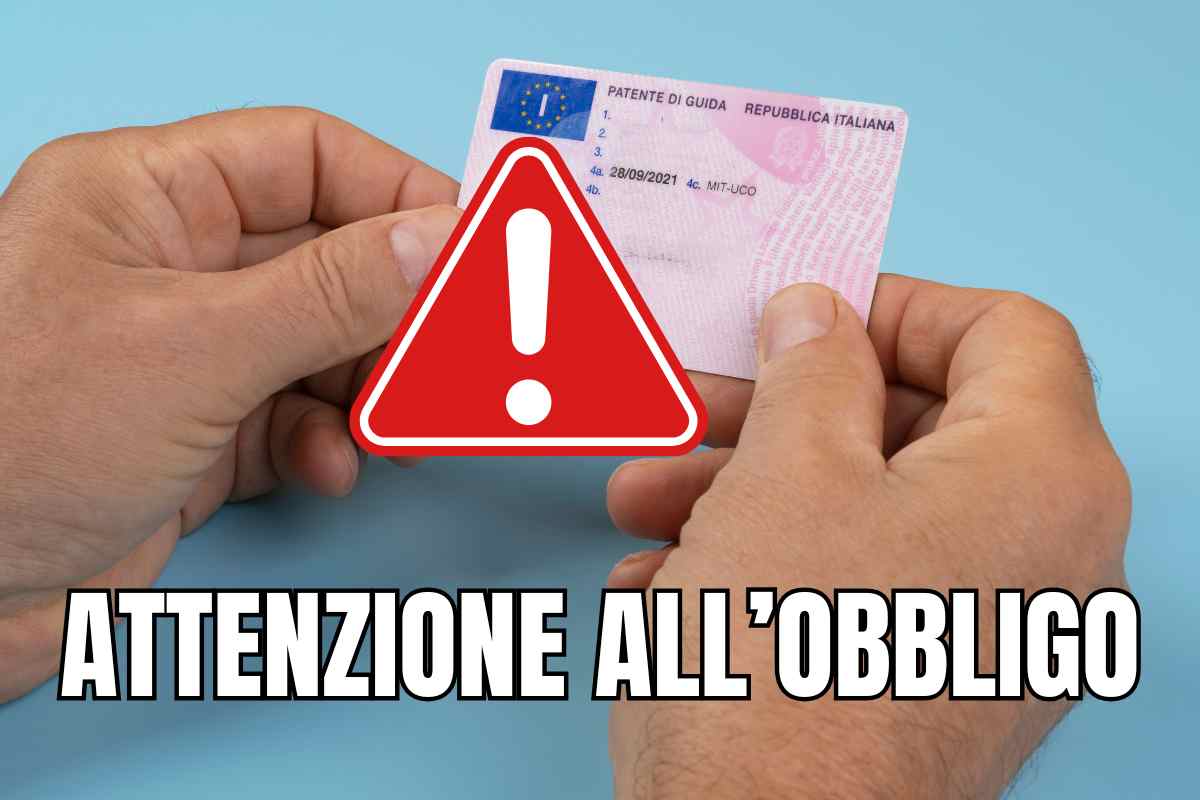 codice obbligo patente