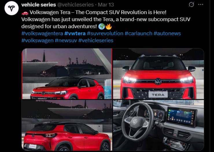 Volkswagen Dacia novità Tera