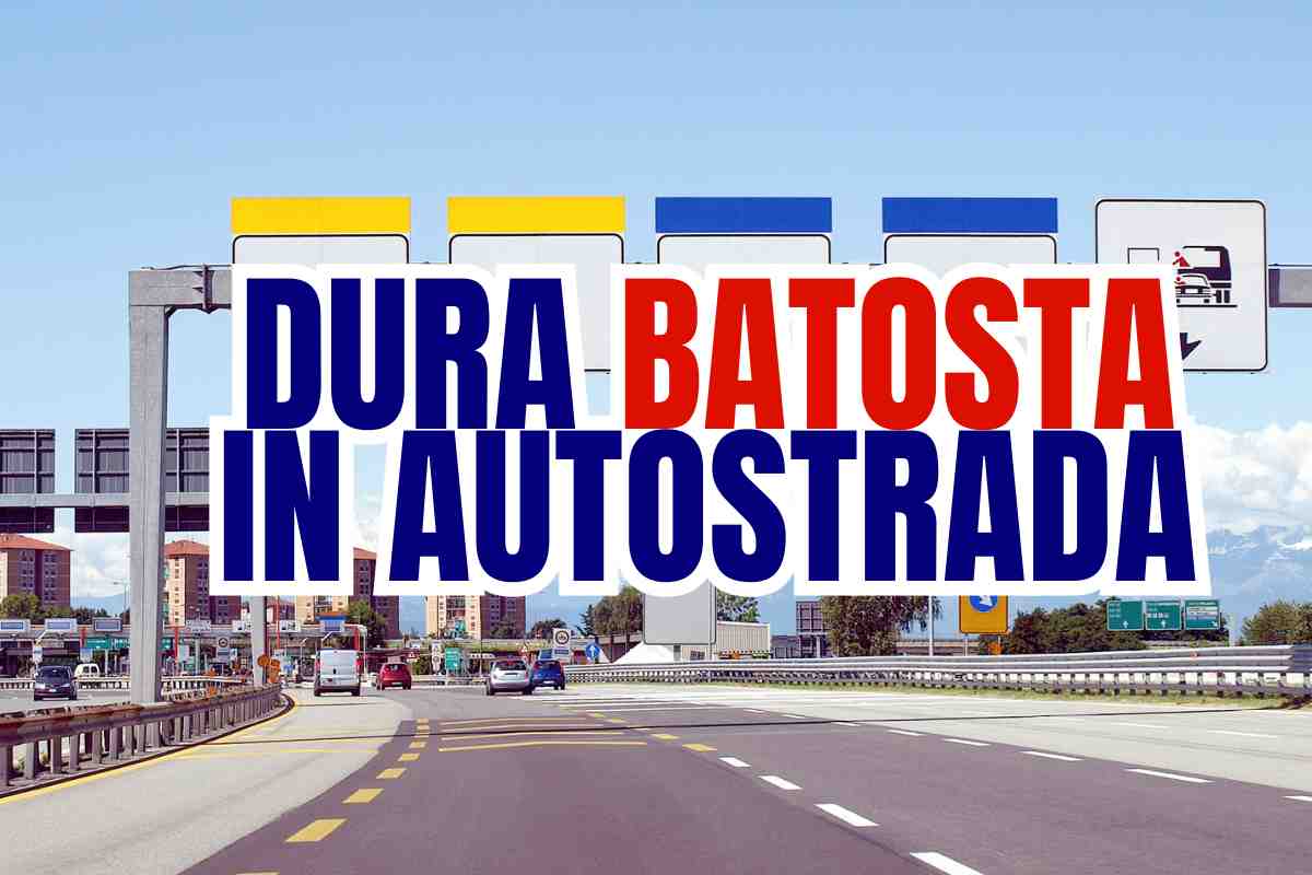 Batosta in autostrada