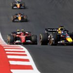 Ferrari e Red Bull in pista durante un Gran Premio
