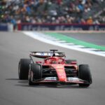 La Ferrari in pista a Silverstone