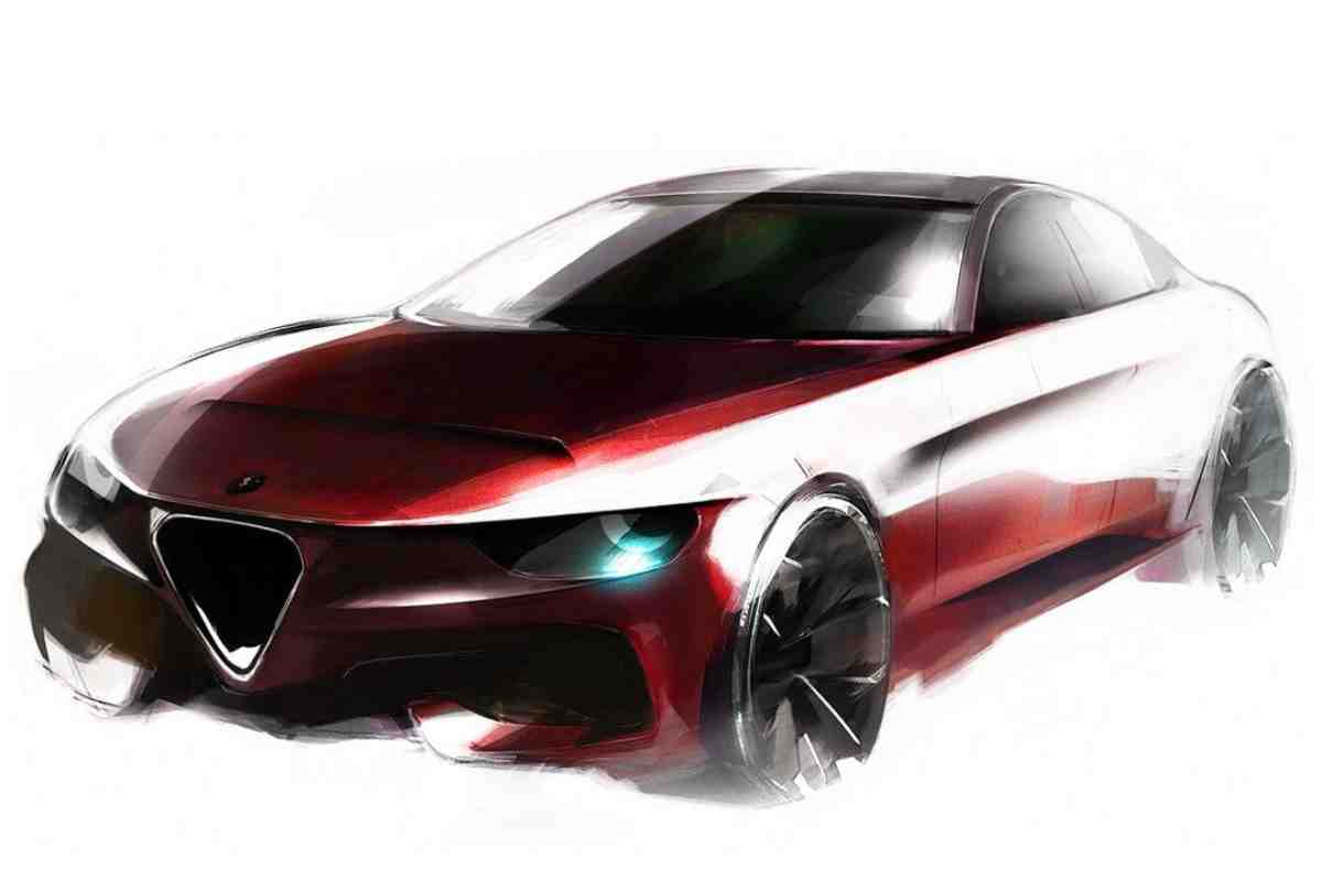 Alfa Romeo Giulia , spuntano i disegni
