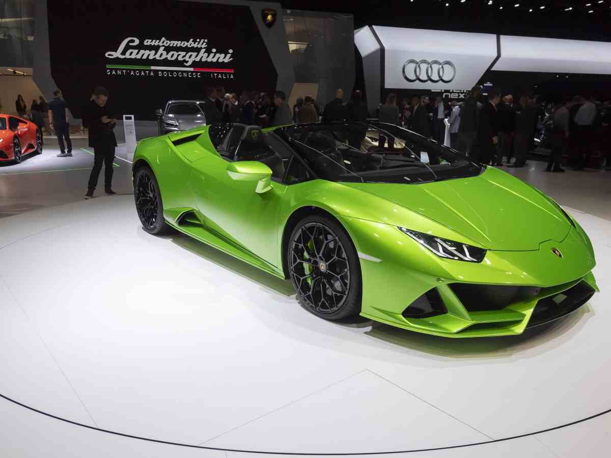 Lamborghini Huracan in esposizione