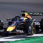 La Red Bull di Verstappen in pista