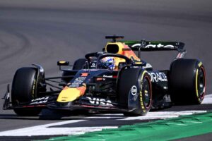 La Red Bull di Verstappen in pista