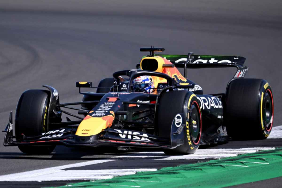 La Red Bull di Verstappen in pista