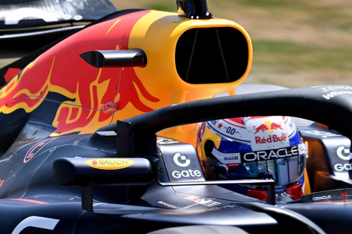 Verstappen a bordo della Red Bull