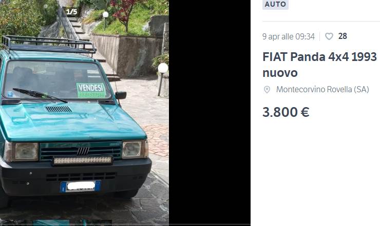 fiat panda usata