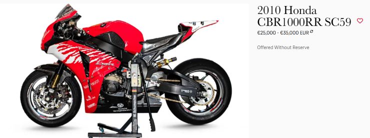 Honda CBR1000 RR SC59 moto