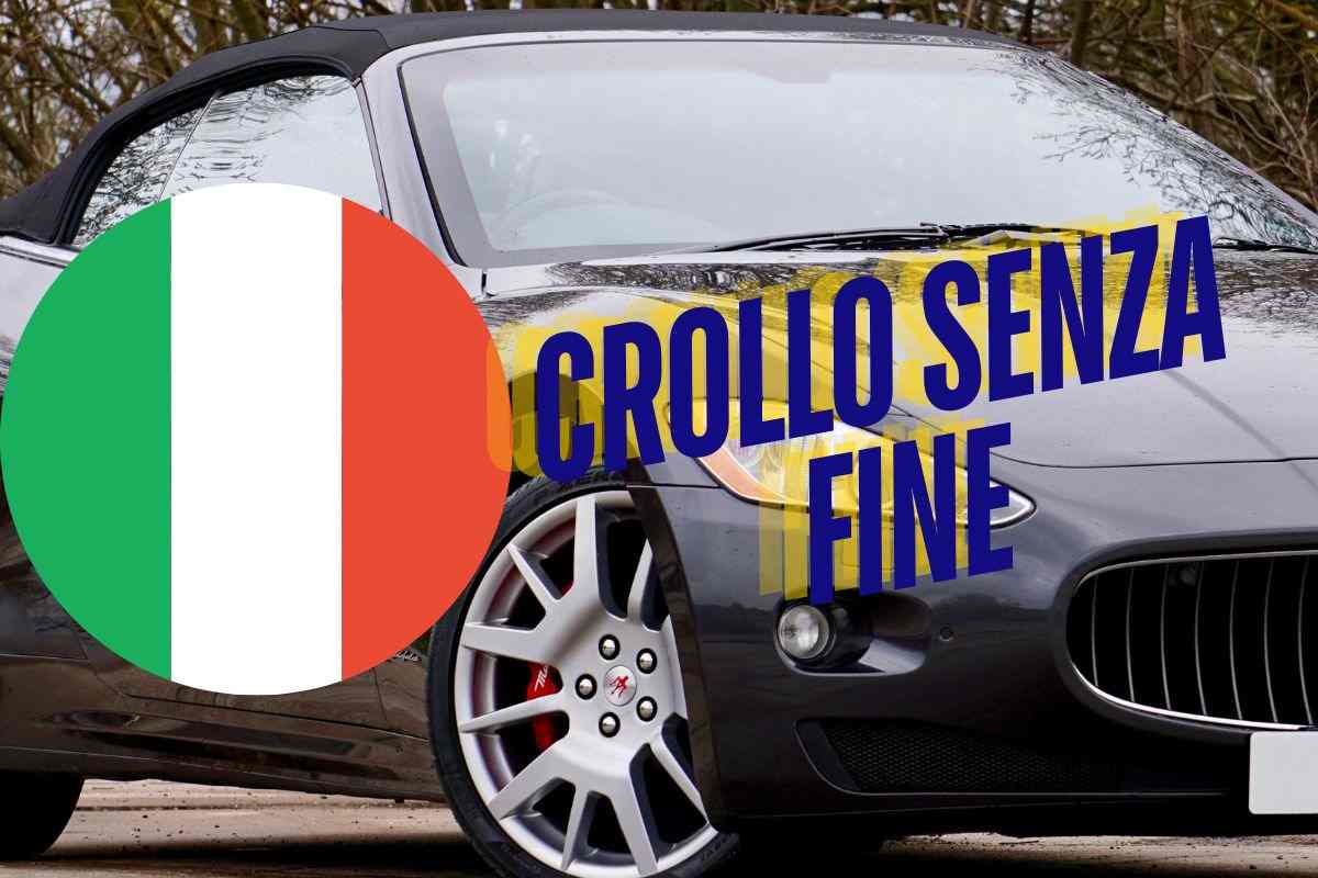 Maserati Italia 45 auto crollo