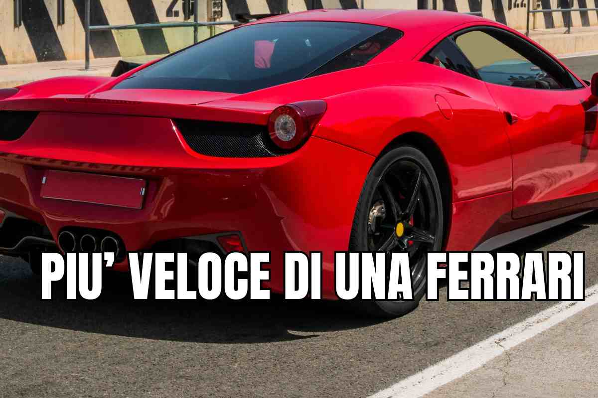 più veloce di una ferrari