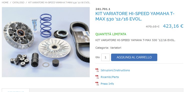 Polini Yamaha TMax novità maxi scooter