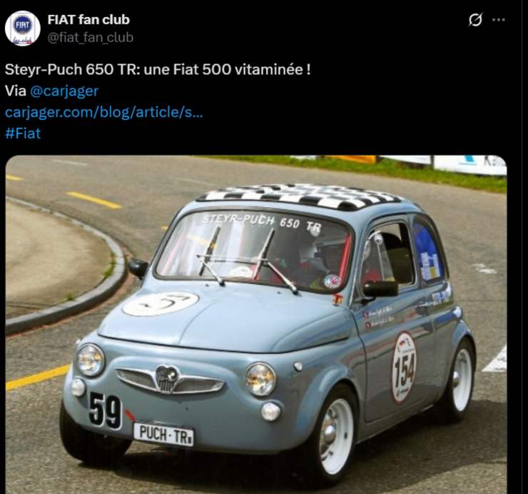 Fiat 500 Steyr Puch novità occasione