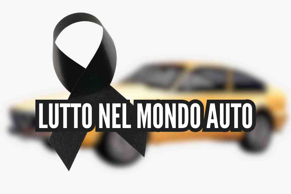 Lutto nel mondo auto